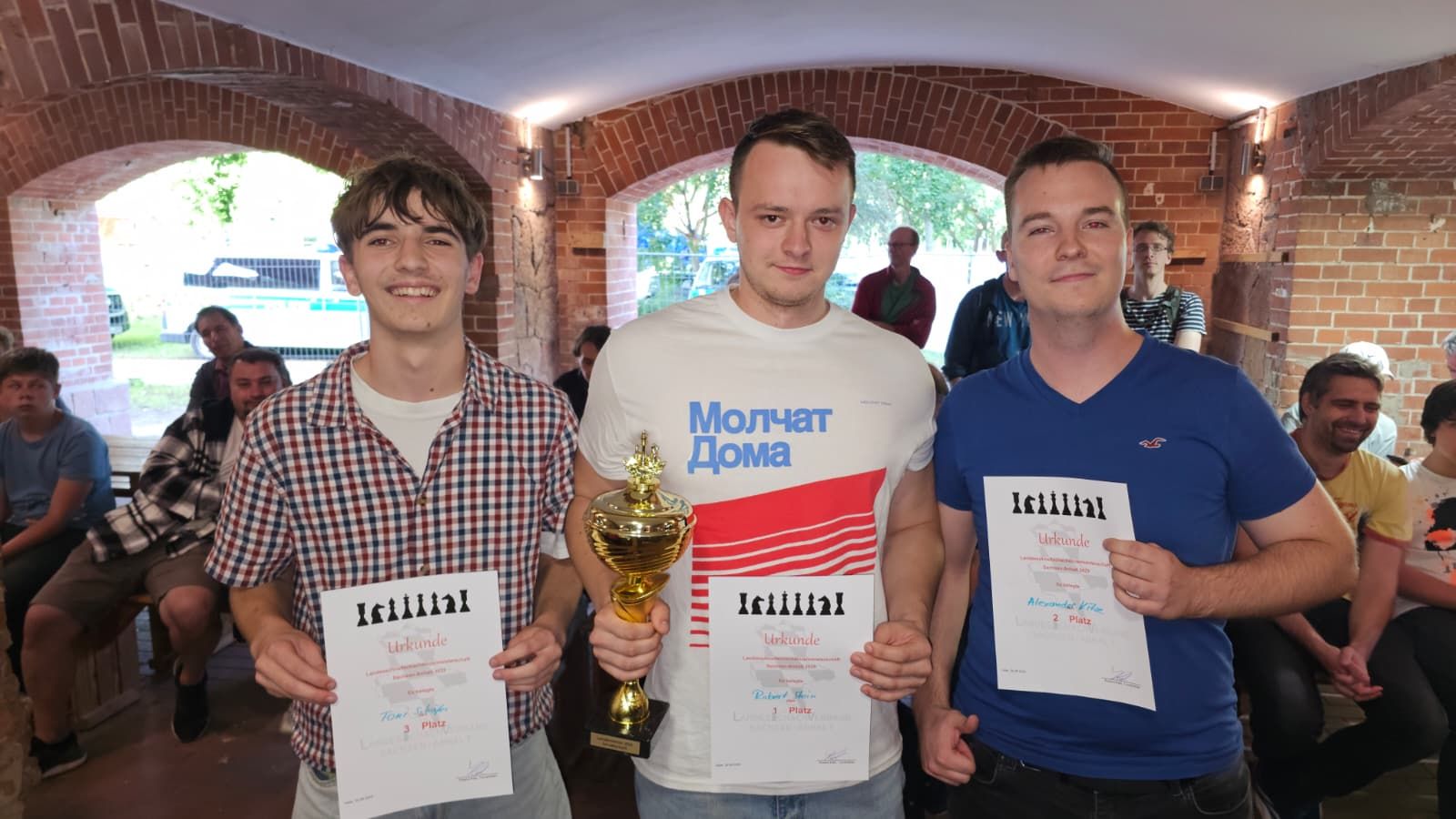 Toni Schäfer, Robert Stein, Alexander Kitze (von links nach rechts) LSchnellEM2025